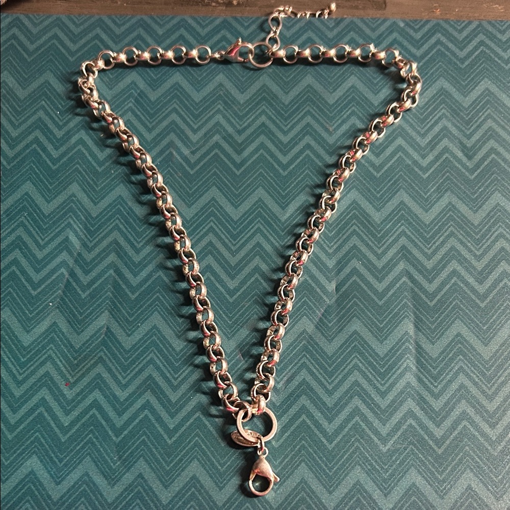 Origami Owl Rolo Silver Chain Charm Necklaceโ with clasp for changing charms
